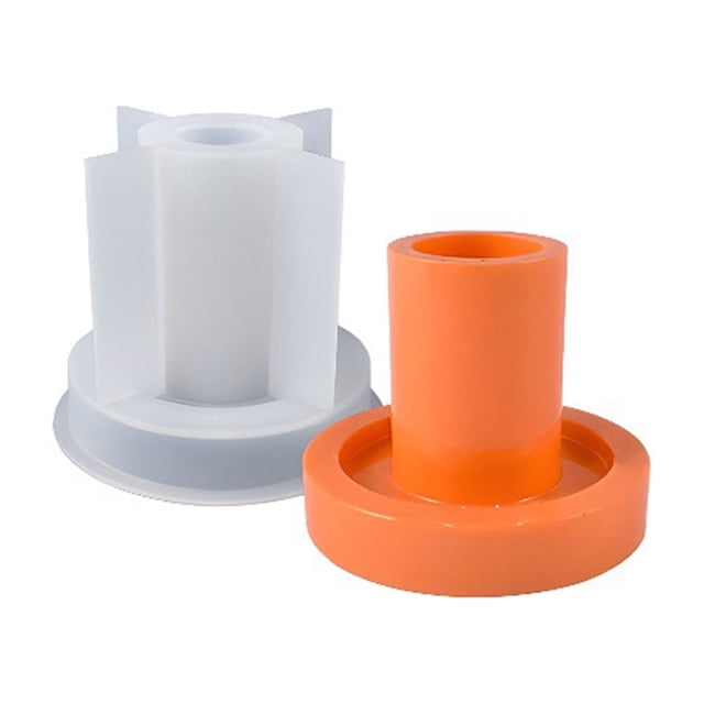 TIMIFIS Baking Molds Epoxy Resin Mould Aromatherapy Candle Pentagonal Star Hexagonal Circular Ring Candlestick Base Mould Kitchen Gadgets