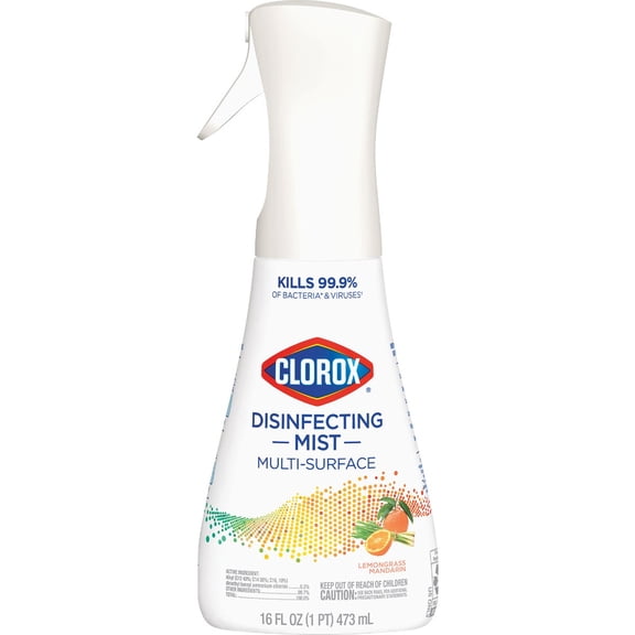 Clorox Disinfecting Mist Lemongrass Mandarin Spray - Antibacterial - 16 fl oz