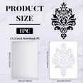 thumbnail image 2 of Damask Stencil 11.7x8.3in - Reusable Damask Floral Stencil for Painting Allover Patterns on Wall Furniture Wood & Paper, 2 of 7
