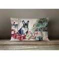 thumbnail image 3 of French Bulldog Cozy Christmas Throw Pillow 12 in x 16 in, 3 of 4