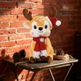 thumbnail image 6 of Super Savings Week karymi Christmas Deer Plush Doll with Scarf Soft Stuffed Animal Toy Festive Holiday Gift for Children Bedroom Decor 9 Inch Christmas Party Favors Best Sellers Hottest Deals, 6 of 6