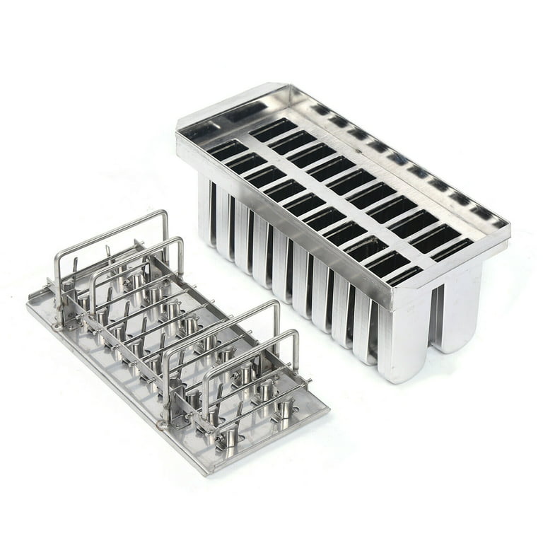 GCP Products (12 Cavity Mold) Stainless Steel Popsicle Mold - Metal Ice Pop  Molds Bpa Free