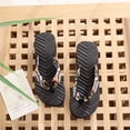thumbnail image 5 of Domuza Platform Flip Flops for Women Chunky Sole Slides 2026 Summer Indoor Outdoor House Slippers Lightweight Sandals for Wide Feet Black 8.5（EU-41）, 5 of 5