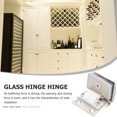 thumbnail image 3 of KAKOWELY glass hinge Zinc Alloy High Load-bearing for Bookcases 1Set, 3 of 8