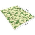thumbnail image 4 of Yellow Dinosaurs Palm Trees Blanket,Comfortable Soft Lamb Wool Throw Blanket,All Season,Warm Lightweight Blankets for Sofa Bed Couch Living Room Chair,60"x80", 4 of 4