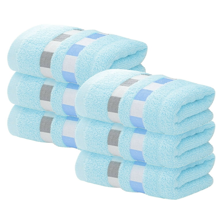 6pc Towel Absorbent Clean and Easy to Clean Cotton Absorbent Soft Suitable for Kitchen Bathroom Living Room Face Towel Cotton Hot Tub Towels
