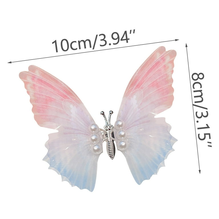 1/2Pcs Hollow Butterfly Hair Clips Girl's Fashion Moving Butterfly Pins G2J4