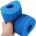thumbnail image 3 of Qucyy 4 Pcs Éponge Filtrante, Filtre de Piscine, Mousse pour Filtre de Piscine, Éponge Filtrante, Réutilisable et Lavable, pour Spa, Piscine, Jacuzzi (Bleu, 10 20cm), 3 of 5