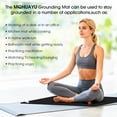 thumbnail image 3 of Grounding Mat for Sleep – 24" x 16" Conductive Carbon Pad with 15ft Grounding Cord – Connected Earth Grounding Sheets and Grounding Cord, 3 of 8