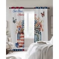 thumbnail image 4 of 4th of July Blackout Curtains for Bedroom Living Room Darkening Curtains 84 Inch Length 2 Panels Set Independence Day Spring Floral Love Heart Flowers Window Curtain Window Treatment Drapes 42"x84", 4 of 9