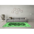 thumbnail image 3 of Ahgly Company Indoor Rectangle Oriental Emerald Green Industrial Area Rugs, 2' x 5', 3 of 4
