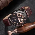 thumbnail image 5 of Set De 4 Piezas De Reloj Y Pulsera De Cuero Pu Para Hombre, 5 of 5