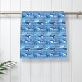 thumbnail image 5 of Pofeuu Blue Fish Print Hand Towel 27.5" x 16" Soft Absorbent Towel for Bathroom SPA Gym Hotel, 5 of 6