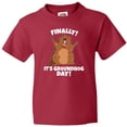thumbnail image 3 of Inktastic Finally it's Groundhog Day Youth T-Shirt, 3 of 5
