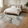 thumbnail image 3 of ODIKA 6'x9' Washable Area Rug Pile Neutral Contemporary Flowing Transitions Beige Large Grey for Family Room, Living Mater Bedroom, Non-Slip, Easy Care, 3 of 7