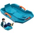 thumbnail image 4 of Snow Sled, Kids Toboggan Sled, Single Person Sled, Pull Rope Handle, Winter Sledding Gear, Outdoor Winter Activity, Blue, 4 of 4