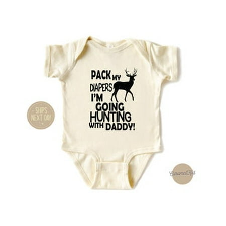 Bella Canvas Hunting Kids Shirt New Dad Baby Shirt Hunting Baby Outfit Baby Announcement Deer Hunting Toddler Shirt First Time Dad Shirt Bodysuit