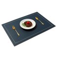 thumbnail image 1 of Lishi Non-slip Washable Crossweave Vinyl Fabric Placemat Set (4 Placemats), 1 of 3