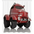 thumbnail image 3 of Ambesonne Cars Shower Curtain, Realistic Design, 69"Wx84"L, Charcoal Grey Dried Rose, 3 of 3