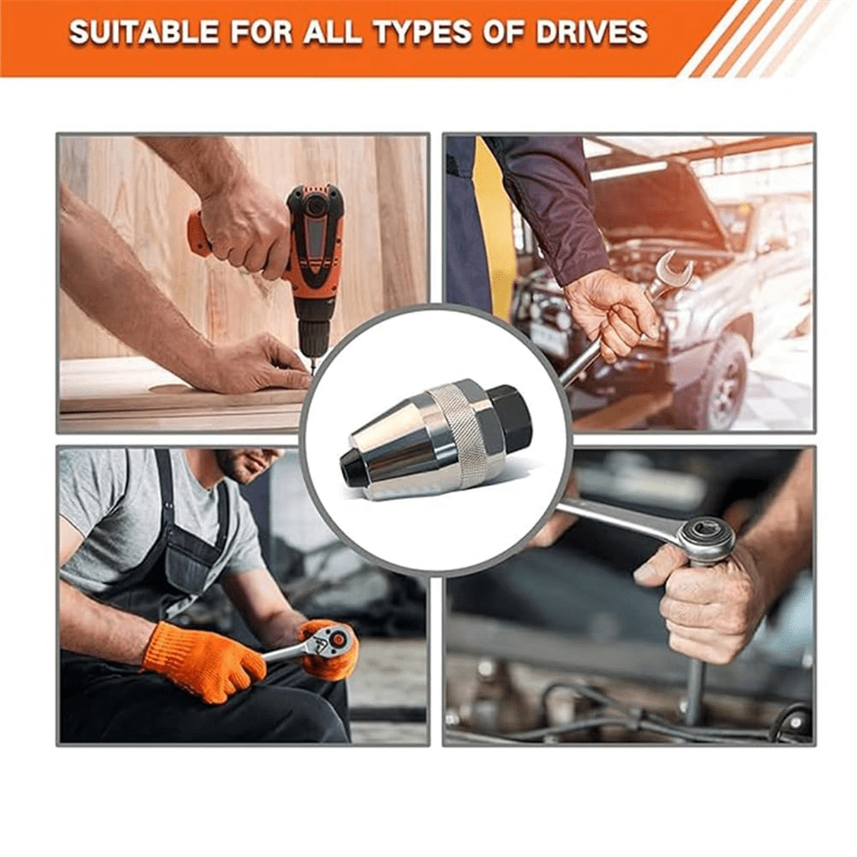 HOT Damaged Bolt and Stud Extractor Tool,Bolt Socket Set, Grips Removes 1/4-Inch to 1/2-Inch Studs