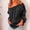 Black, variant on QHWAUAKFBN T Shirts For Women Graphic Blouse Off Shoulder Sleeve Shoulder Size Summer Loose Ruffle Tshirts Top