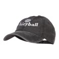 thumbnail image 2 of Volleyball Embroidered Washed Buckle Cap - Black OSFM, 2 of 5