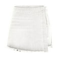thumbnail image 2 of Kvture Wrap Denim Skirt for Women High Waisted Skorts Stretchy Jean Shorts White M, 2 of 4