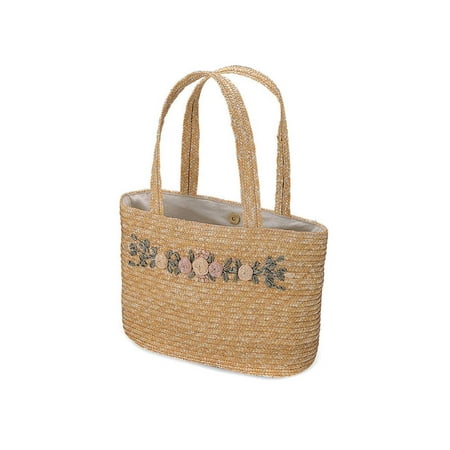 - LADIES' SEWN BRAID WHEAT STRAW BAG