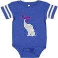 thumbnail image 3 of Inktastic Purple Awareness Ribbon Elephant Boys or Girls Baby Bodysuit, 3 of 5