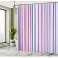thumbnail image 5 of Ambesonne Abstract Shower Curtain, Colored Stripes Lines, 69"Wx70"L, Pale Pink Sky Blue, 5 of 5