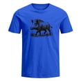 thumbnail image 4 of Black T Shirts for Men Cotton Quarter Sleeve Big & Tall Athleisure Short Sleeve Shirts Lightweight Gradient Boat Neck Casual Vacation Basic Tee, 4 of 5