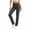 Dark Gray, variant on Women's Solid High Waist Flare Yoga Pants Soft Stretchy Slim Fit Workout Casual Leggings with Pockets Tummy Control Gym Running Pants White