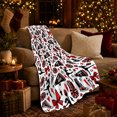 thumbnail image 3 of Spirited Cheerleader Silhouette, Playful Artistic Scene, Warm Flannel Blanket for Living Room and Bedroom with Detailed Artwork, Art Lovers Housewarming Gift, Artistic Home Decor, 3 of 9