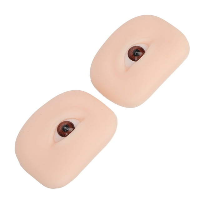 Modelo De Ojos De Silicona Suave Para Practicar Maquillaje, Práctica De Maquillaje De Ojos 5D Flexible Con Fácil Limpieza - Delineador De Ojos Portátil Y Herramienta De