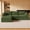 Green, variant on Cubente 108" L-Shaped Boneless Cloud Sectional Sofa with Ottoman, 4-Seater Modular Deep Seat Couch in Two-Tone Mousse Fabric, No Assembly Required for Living Room