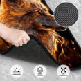 thumbnail image 3 of Balery Gold Flame Pattern Wolf Juego de 4 Alfombrillas para Auto, Revestimientos de Caucho Resistente, Diseño Antideslizante, 3 of 7