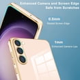 thumbnail image 2 of Compatible with Samsung Galaxy S23 Plus 5G Case Flexible Soft TPU Silicone Shockproof Protective Waterproof Phone Cases Cover-Pink, 2 of 14