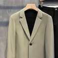 thumbnail image 5 of Chaqueta de traje de hombre de corte entallado con abrigo corto y botonadura sencilla, chaqueta fina y elegante para hombre, moda informal de verano 2024, 5 of 5