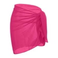 thumbnail image 4 of HJYCHN Swimsuit Coverup Flowy Beach Cover Up Dress Lightweight Swimwear Wrap Sarong for Seaside and Pool Swim Suit Coverup for Women Hot Pink M, 4 of 4