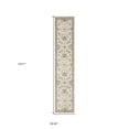 thumbnail image 4 of 2' X 10' Gray And Ivory Oriental Power Loom Runner Rug, 4 of 4