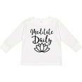 thumbnail image 3 of Inktastic Meditation Yoga Meditate Daily Resolution Boys or Girls Long Sleeve Toddler T-Shirt, 3 of 5
