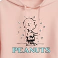 thumbnail image 3 of Peanuts - Charlie Snow - Juniors Cropped Pullover Hoodie, 3 of 6
