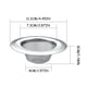 thumbnail image 3 of Filtro de colador de fregadero Cocina Baño Tapón Orificios Obstruidos Acero Inoxidable, 3 of 6