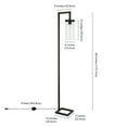thumbnail image 6 of Evelyn&Zoe Malva 67.75" Tall Floor Lamp with Glass shade in Blackened Bronze/Clear, 6 of 12