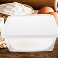 thumbnail image 2 of Caja de fermentación de masa de pizza con tapa sellada, recipiente de plástico vacío para masa y verduras, 2 of 6