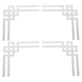 thumbnail image 5 of OFFIGAM 4pcs Mirror Wall Stickers: Corner Acrylic Mirror Edge Decals For Home Furnishing Peel And Stick Living Room Bathroom Bedroom Wall Decoration, 5 of 10