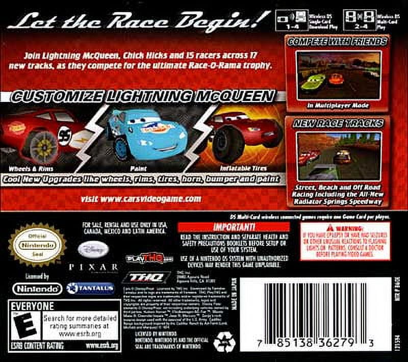 Cars Race-O-Rama (Nintendo DS, 2009) Complete Tested and EXC✓ 785138362793