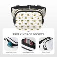 thumbnail image 5 of Picia Sea Turtle Basking in the Sun Print Square Double-Layer Waist Bag Mini Adjustable Waist Belt Bag Exercise Running Travel Hiking, 5 of 9