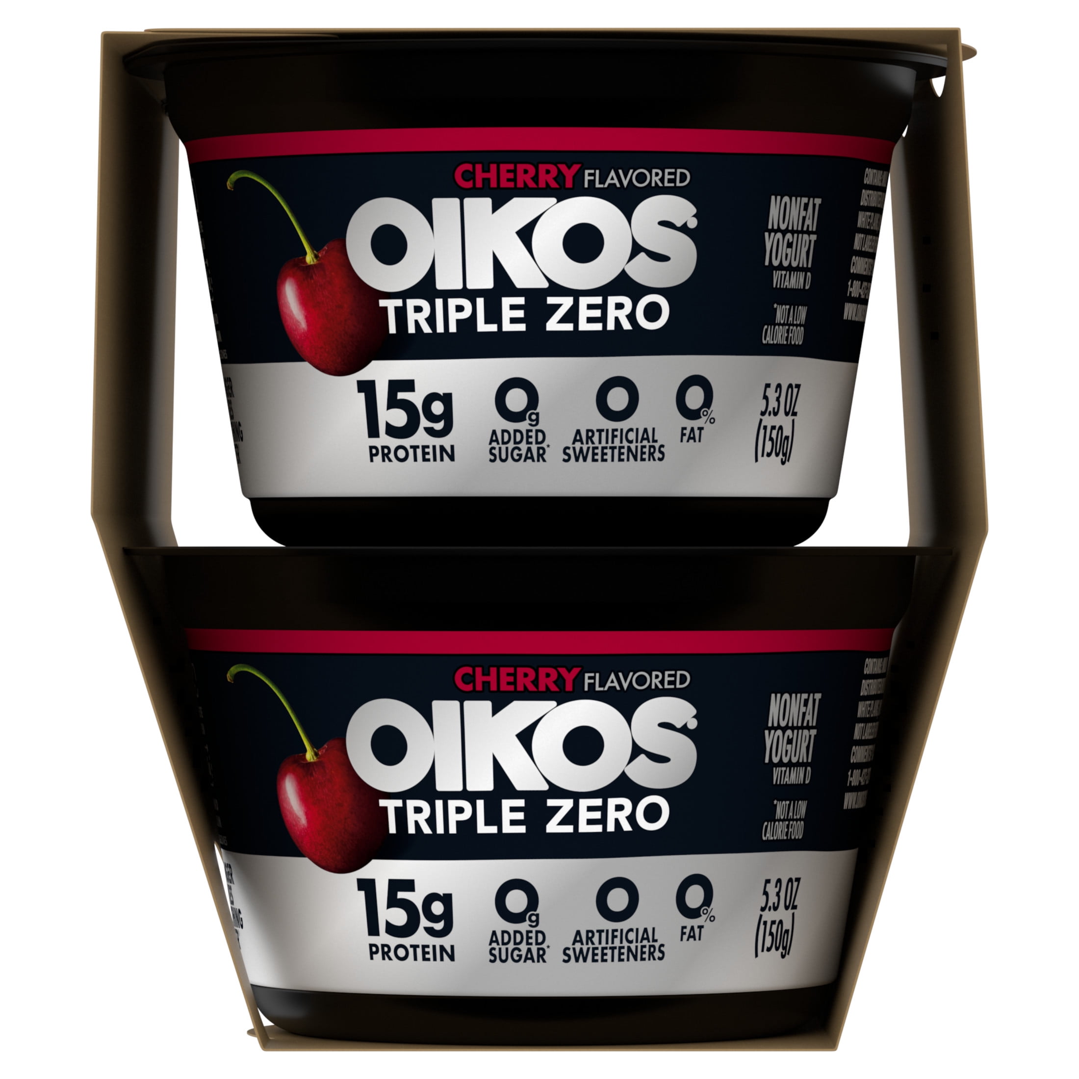Oikos Triple Zero 15g Protein, 0g Added Sugar, Fat Free Cherry