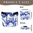 thumbnail image 2 of Haosy Elegant Blue Iris Flowers Golf Mallet Putter Cover Strong Magnetic Leather Golf Club Headcover Closure, 2 of 7